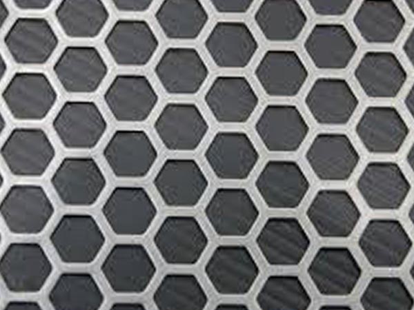 Hexagonal Perforated Stainless Sheet